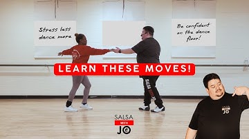 Salsa On1 Moves For Social Dancing - Outside Turn & 180 - Dance Tutorial