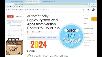 Automatically Deploy Python Web Apps from Version Control to Cloud Run | #qwiklabs | #GSP1204