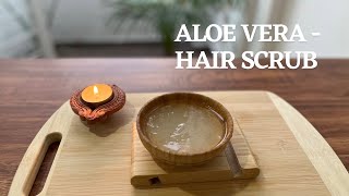 Making hair scrub with sugar