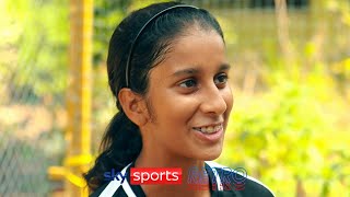 Nasser Hussain interviews a 17-year-old Jemimah Rodrigues