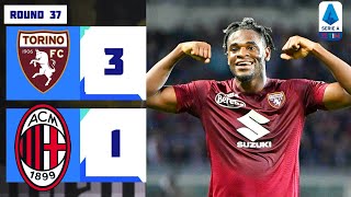 Torino - Milan (3-1) Highlights | Serie A 2024 | Torino vs AC Milan | Gol Di Zapata, Ilić, Rodríguez