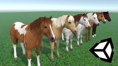 Моделька лошади для Unity 3D | Horse pack