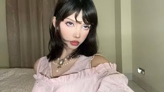 BJD Doll Makeup + Down-turned {Puppy} eyeliner tutorial. 🧸🕰️📜