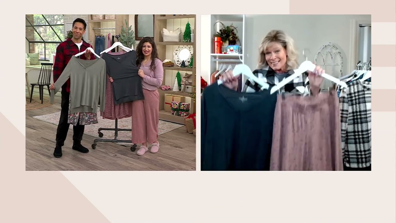 Cuddl Duds Classic Jersey Pullover and Cropped Pant Sleep Set on QVC