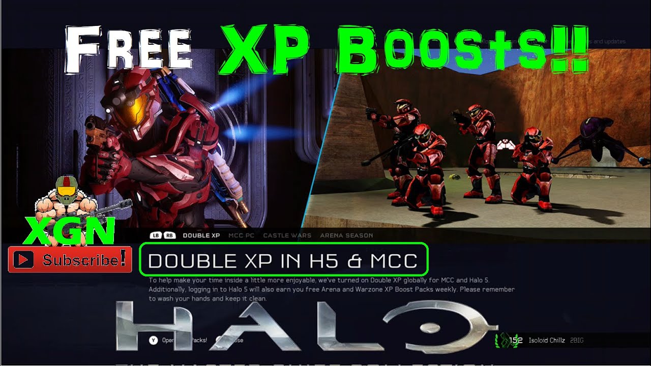 Halo MCC 2XP and Free Legendary XP Boost req packs in Halo 5! - YouTube
