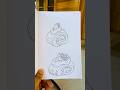 “So Yummy Cake Drawing 🍰😋 | Easy Food Art Shorts #shorts”