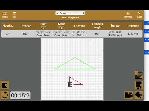 activity 2- draw a triangle using gyro