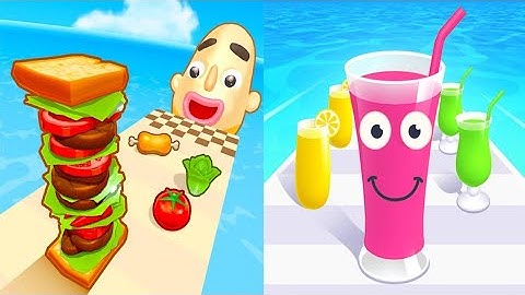 Sandwich Runner VS Juice Run Android iOS Mobile Gameplay Walkthrough Ep 4