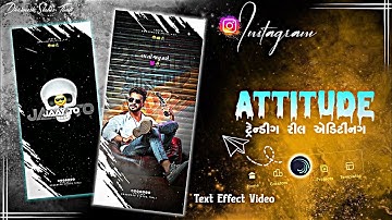 😎🤫Attitude Gujarati Trending Song Video🥷Editing Alight Motion 2025 || #attitude #status #editing 