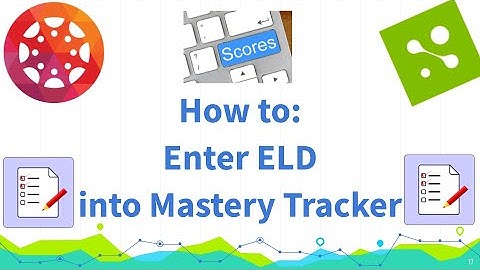 MasteryConnect How to:  Enter ELD Scores
