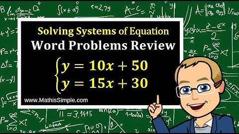 Solving Systems of Equation Word Problems Review | Expressions & Equations | Grade 8