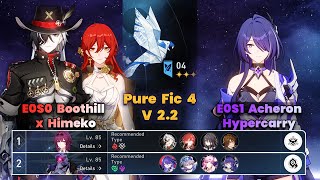 E0S0 Boothill x Himeko & E0S1 Acheron Hypercarry | PureFiction 4 | 3 Stars | HSR | v2.2