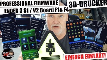 3D Drucker Professional Firmware für Ender 3 S1 F1/F4 Board & V2