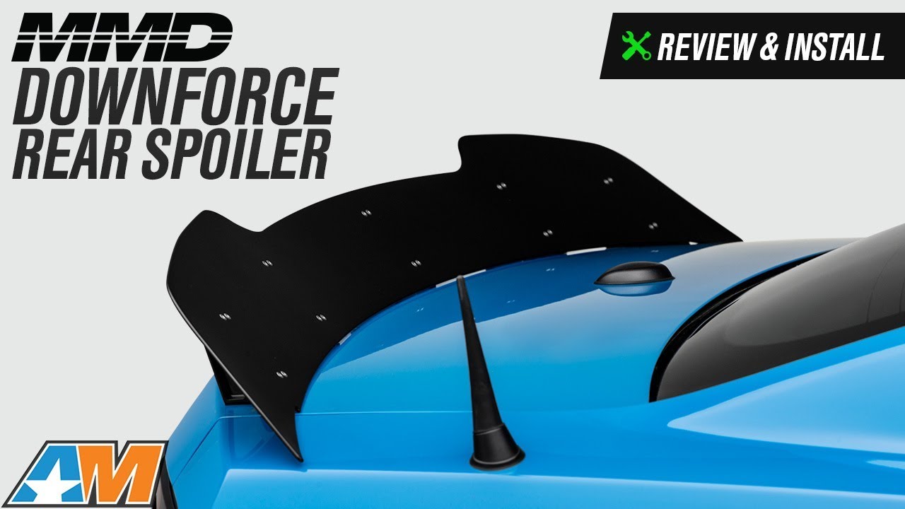 performance parts bmw 2010-2014 Mustang MMD Downforce Rear Spoiler Review & Install