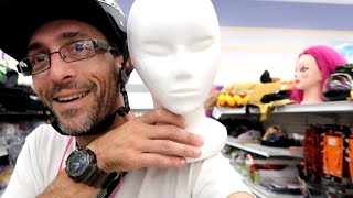 Kreepn to Find a Styromfoam Head For Halloween - Joann Halloween & Goodwill Score! #kreepers