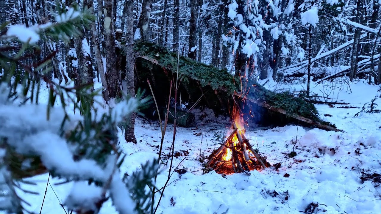 winter bushcraft trip