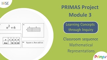 Primas: Learning Concepts through Inquiry - Classroom sequence on 