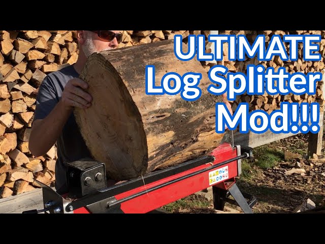 Honest Review of Harbor Freight Wood Splitter | Ultimate HF Log Splitter  Mod - YouTube
