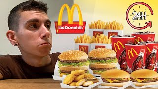 MANGIO PER 24 ORE SOLO McDonald's!