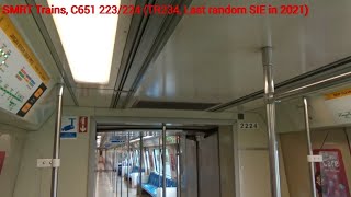 [Last Run 2021] SMRT SIE C651 [223/224] (Bukit Batok → Bukit Gombak)