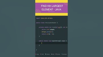 Find Kth Largest Element in an Array #coding #interview #java #javaprogramming #status #stream