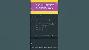 Find Kth Largest Element in an Array #coding #interview #java #javaprogramming #status #stream
