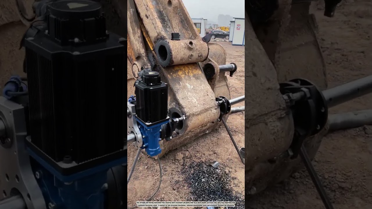 Watch Portable Line Boring Innovation Machine Restore Excavator Pin Precision On Site on YouTube Watch Portable Line Boring Innovation Machine Restore Excavator Pin Precision On Site on YouTube