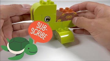 Build Toy Turtle with Duplo Blocks