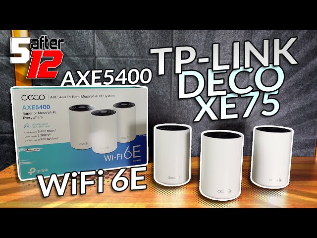 TP-Link Deco XE75 AXE5400 WHOLE HOME TRI-BAND MESH WI-FI 6E SYSTEM (3 Pack)