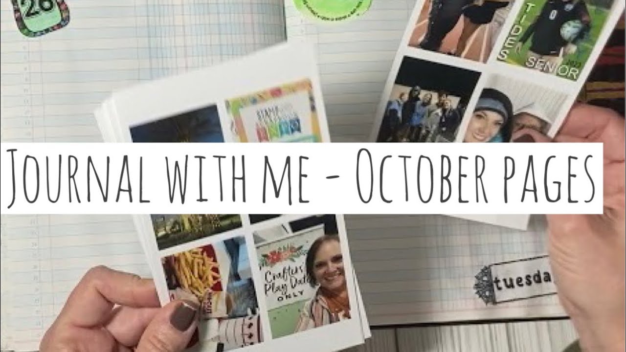 Journal with me - creative daily pages - trying to finish October !
