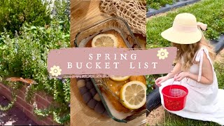HOW TO ROMANTICIZE YOUR LIFE FOR SPRING 🌷| bucket list ideas + spring movie & book recommendations