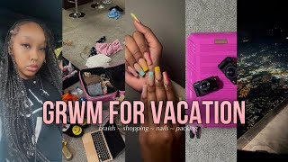 Prepare with me for Vacation 🏝️| Boho Knotless Braids, Shopping, Nails, Adulting, Pack w me! & MORE