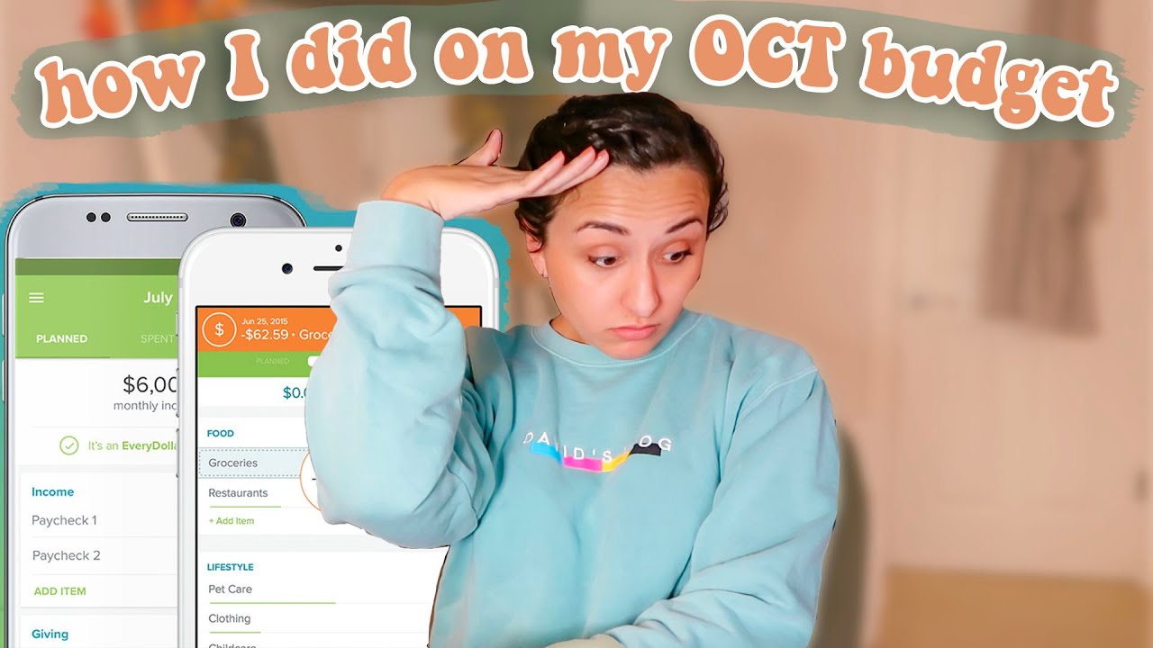 How i did on my october budget debt free journey everydollar budget