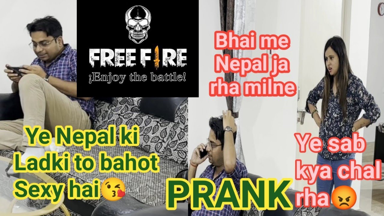 FREE FIRE GAME se Nepal ki Ladki Ko Pata Liya || #prank #punita_life #prank_on_wife