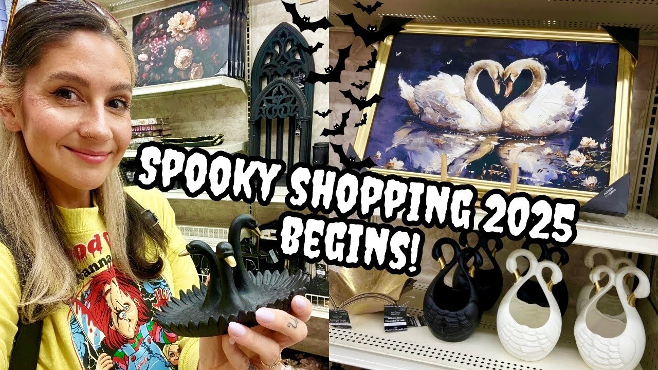 Spooky Shopping 2025 BEGINS!🖤 New Gothic Decor at Michaels!🦇 + Ulta Haul & Epic Universe!!!✨