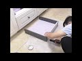 How to installing the GERISS slim box drawer system?