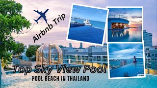 Best Sky-view Pool in Thailand | Pattaya Jomtien Pool Beach Thailand | Top rated Pool Airbnb | MrH2S