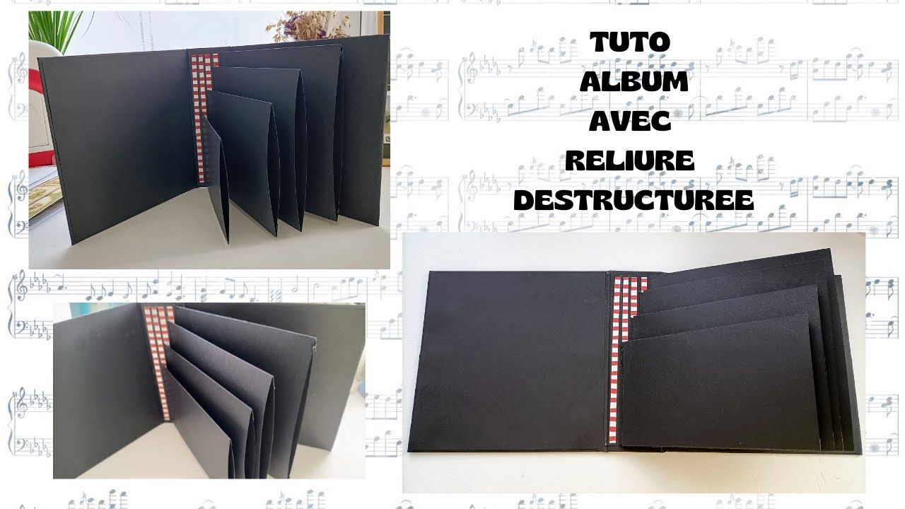 Tuto structure d album avec reliure déstructurée #scrapbook #scrapbooking #tutorielscrap