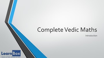 Complete Vedic Mathematics - 00 Introduction