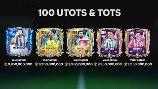 100 SOBRES UTOTS & ICONO PRIME en FC MOBILE 25 !!!