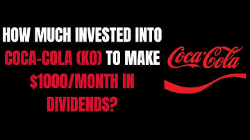 How Much Into Coca-Cola (KO) To Make $1000/Month In Dividends?