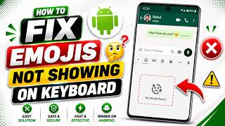 How To Fix Emojis Not Showing On Android Keyboard | Emoji Keyboard Not Working Fix
