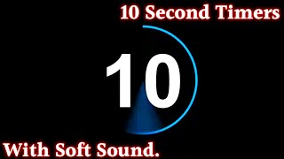 Ten Second Timer With Sound, Timer, 10 Sec,  timer black screen, Time, Time 10 second, Video editing