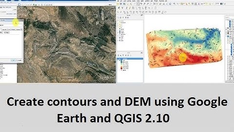 Create contours and DEM using Google Earth and QGIS 2.10