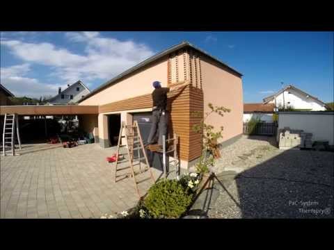Holzfassade Thermo-Kiefer mit PaC Verlegesystem Montageanleitung