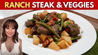 Ranch Steak and Veggie Skillet | Perfect for Weeknights