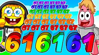 Unlocking EVERY NUMBER MEME in Number Merge?! (61 vs 67 vs 123)