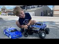 RC BIGFOOT vs RC DRIFT CAR at the Baseball Stadium