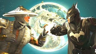 Injustice 2 - Raiden Vs Batman All Intro Dialogue/All Clash Quotes, Super Moves