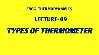 TYPES OF THERMOMETER/ RESISTANCE / THERMOCOUPLE  / MERCURY IN GLASS /  CONSTANT VOLUME/ IN HINDI